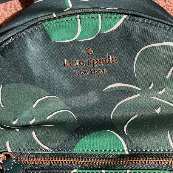 KATE SPADE Chelsea Nylon Backpack - Monstera Leaves - NWOT! - Picture 6 of 9